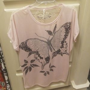 Beautiful Partial Laced Shirt